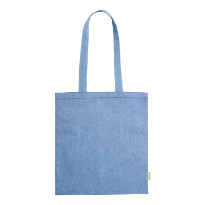 COTTON SHOPPER TOTE BAG in Blue