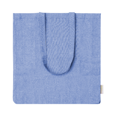 COTTON SHOPPER TOTE BAG in Blue