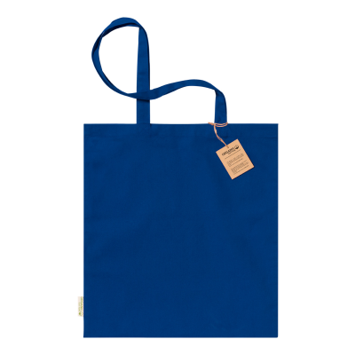COTTON SHOPPER TOTE BAG in Dark Blue