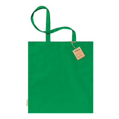 COTTON SHOPPER TOTE BAG in Green