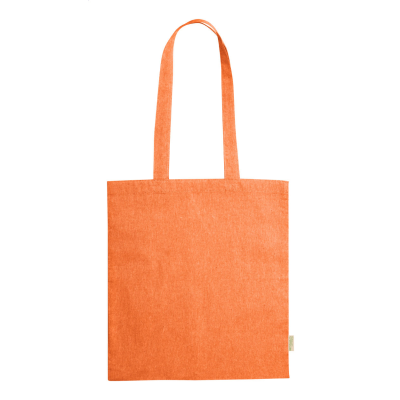 COTTON SHOPPER TOTE BAG in Orange