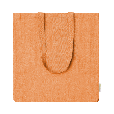 COTTON SHOPPER TOTE BAG in Orange