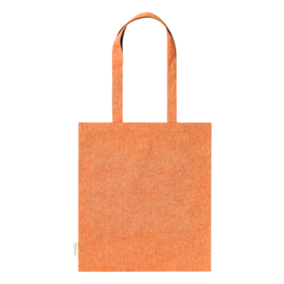 COTTON SHOPPER TOTE BAG in Orange