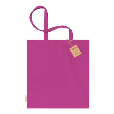 COTTON SHOPPER TOTE BAG in Pink
