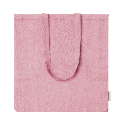 COTTON SHOPPER TOTE BAG in Pink
