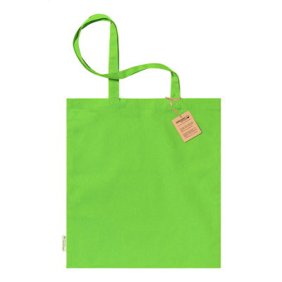 COTTON SHOPPER TOTE BAG in Pistachio