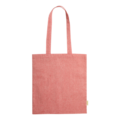 COTTON SHOPPER TOTE BAG in Red