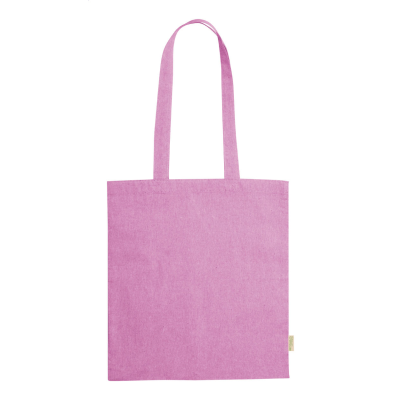 COTTON SHOPPER TOTE BAG in Rose