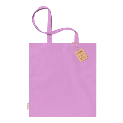 COTTON SHOPPER TOTE BAG in Rose