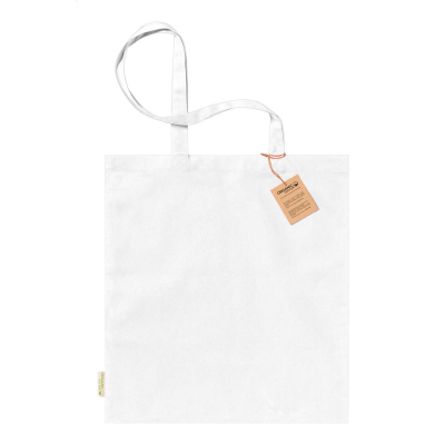 COTTON SHOPPER TOTE BAG in White