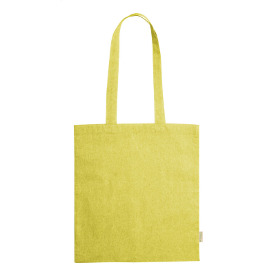 COTTON SHOPPER TOTE BAG in Yellow