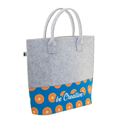 CUSTOM RPET SHOPPER TOTE BAG in White