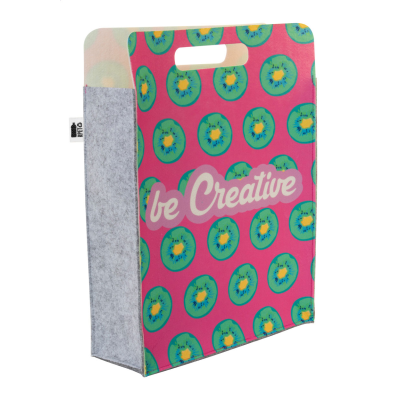 CUSTOM RPET SHOPPER TOTE BAG in White