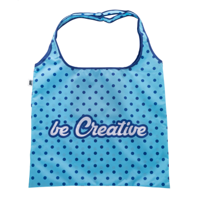 CUSTOM RPET SHOPPER TOTE BAG in White - PROMOTIONAL CORPORATE GIFT