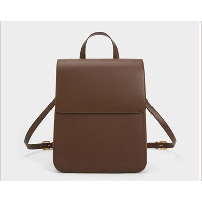 DERBY LEATHER BACKPACK RUCKSACK (TWIN STRAPS) IN BLACK