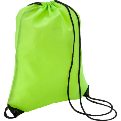 DRAWSTRING BAG in Lime - PROMOTIONAL CORPORATE GIFT