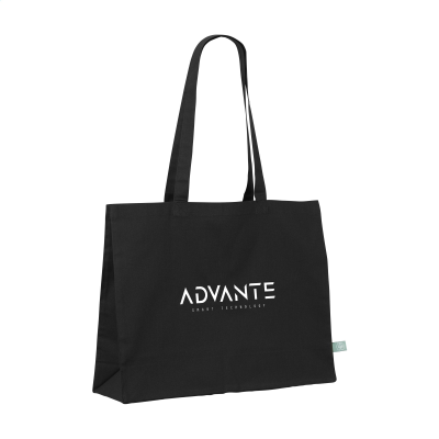 ECO SHOPPER ORGANIC COTTON (180 G & M²) BAG in Black
