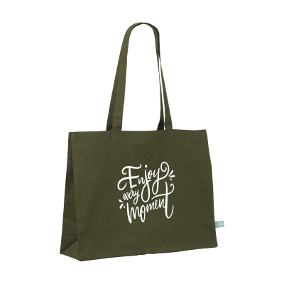 ECO SHOPPER ORGANIC COTTON (180 G & M²) BAG in Olive