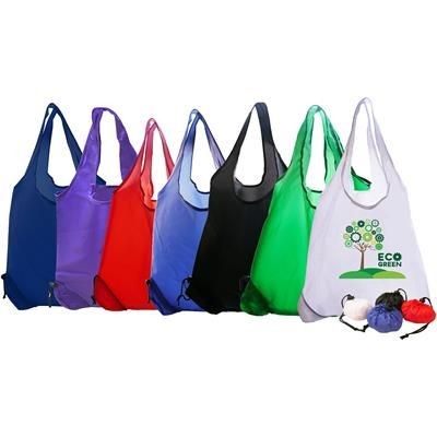 FOLDING POLYESTER SCRUNCHY PROMOTIONAL BAG