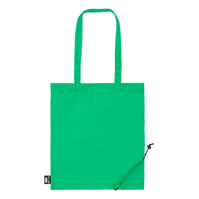 FOLDING RPET SHOPPER TOTE BAG in Green
