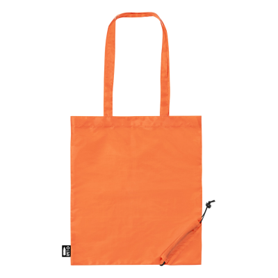 FOLDING RPET SHOPPER TOTE BAG in Orange