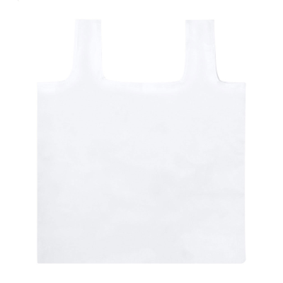FOLDING RPET SHOPPER TOTE BAG in White