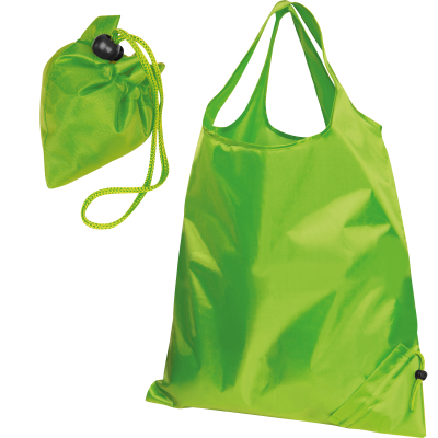 FOLDING SHOPPER TOTE BAG in Apple Green