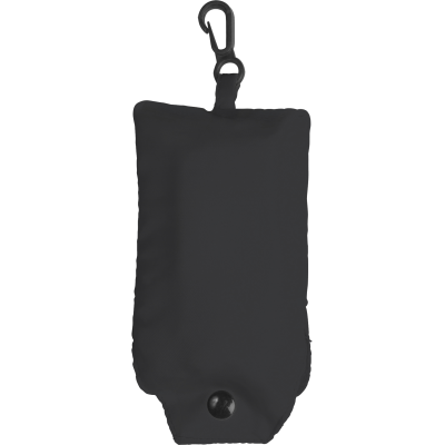 FOLDING SHOPPER TOTE BAG in Black