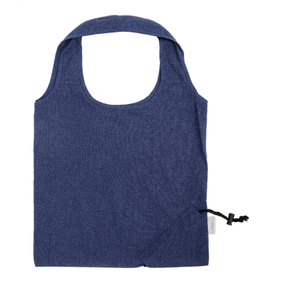 FOLDING SHOPPER TOTE BAG in Blue