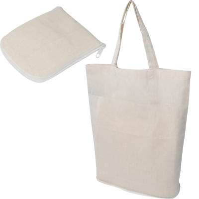 FOLDING SHOPPER TOTE BAG in Cotton