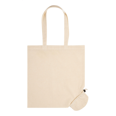 FOLDING SHOPPER TOTE BAG in Natural
