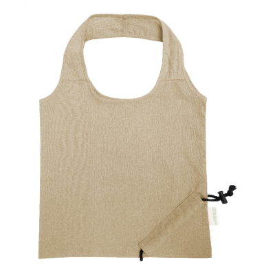 FOLDING SHOPPER TOTE BAG in Natural