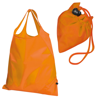 FOLDING SHOPPER TOTE BAG in Orange 