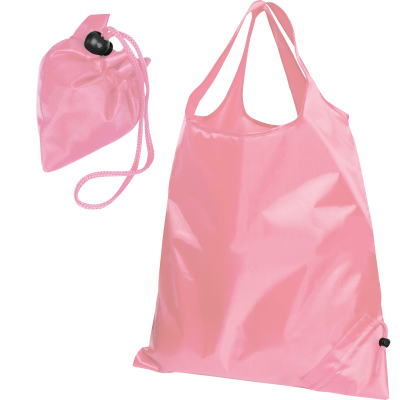 FOLDING SHOPPER TOTE BAG in Pink