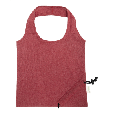 FOLDING SHOPPER TOTE BAG in Red