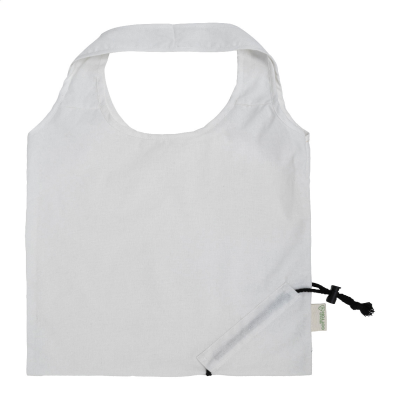 FOLDING SHOPPER TOTE BAG in White