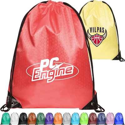 FOOTBALL FABRIC DRAWSTRING BAG