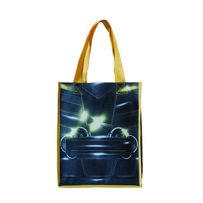 FULL COLOR UTILITY SHOPPER TOTE BAG with Gusset (12 Inch x 13 Inch x 8 Inch)