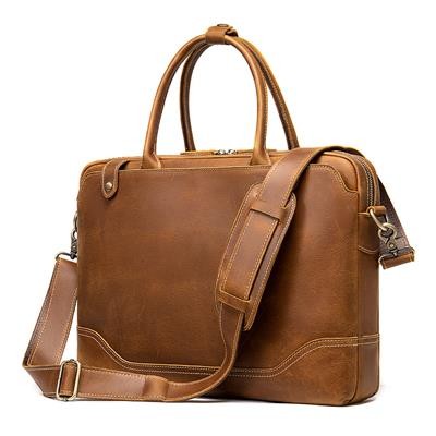 GENUINE LEATHER LAPTOP MESSENGER BAG - PROMOTIONAL CORPORATE GIFT