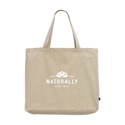 GIANT GRS RECYCLED SHOPPER TOTE BAG (210 G & M²) in Ecru