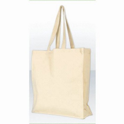 GREEN & GOOD WREXHAM 10OZ UNBLEACHED CANVAS SHOPPER TOTE BAG in Natural