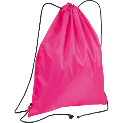 GYM BAG MADE OF POLYESTER in Pink 