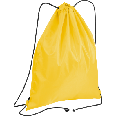 GYM BAG MADE OF POLYESTER in Yellow  - PROMOTIONAL CORPORATE GIFT