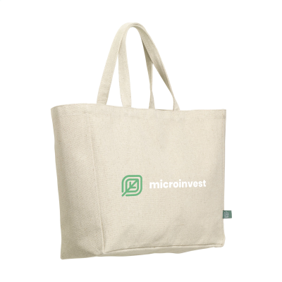HEMP SHOPPER TOTE BAG (475 G & M²) in Naturel - PROMOTIONAL CORPORATE GIFT