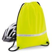 HIGH VISIBILITY REFLECTIVE GYMSAC DRAWSTRING BAG
