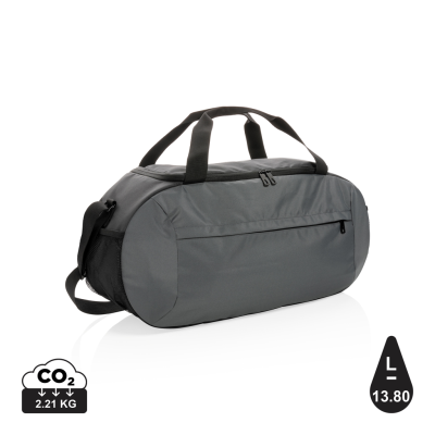 IMPACT AWARE™ RPET MODERN SPORTS DUFFLE in Anthracite Grey