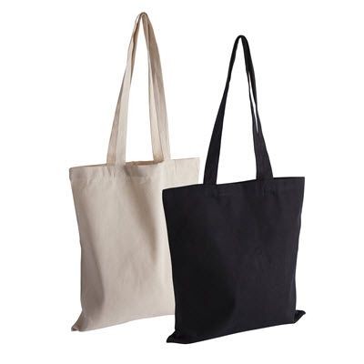 INTREPID NATURAL PREMIUM 8OZ REUSABLE AND SUSTAINABLE CANVAS SHOPPER TOTE BAG with Shoulder Handles