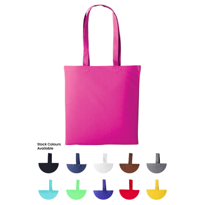 INVINCIBLE COLOUR 5OZ COTTON TOTE SHOPPER TOTE BAG