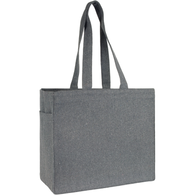 IVYCHURCH ECO RECYCLED 13OZ COTTON TOTE SHOPPER in Grey