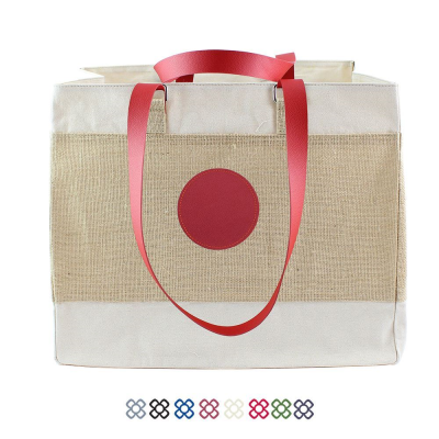 JUTE TOTE BAG LONG HANDLES